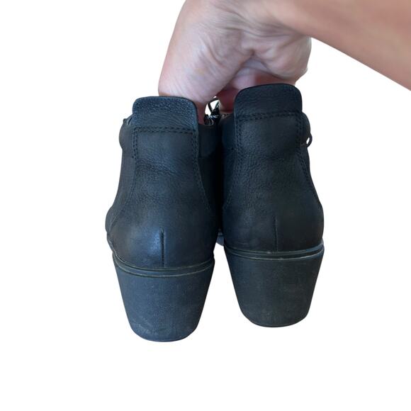 Clarks Un Tallara Eva Black Wedge Ankle Booties Sz 8 - Picture 5 of 10